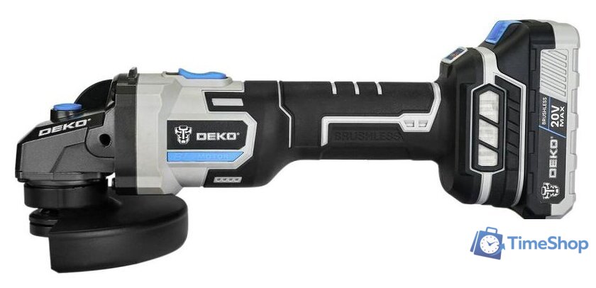 Угловая шлифмашина Deko DKAG20 (с 1-им АКБ) - Изображение №2 — Интернет-магазин Time-Shop