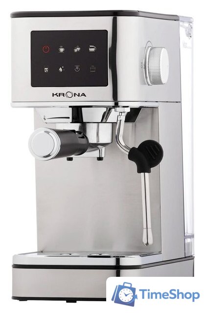 Рожковая кофеварка Krona Espresso Kaffeemaschine Inox 20 Bar - Изображение №1 — Интернет-магазин Time-Shop