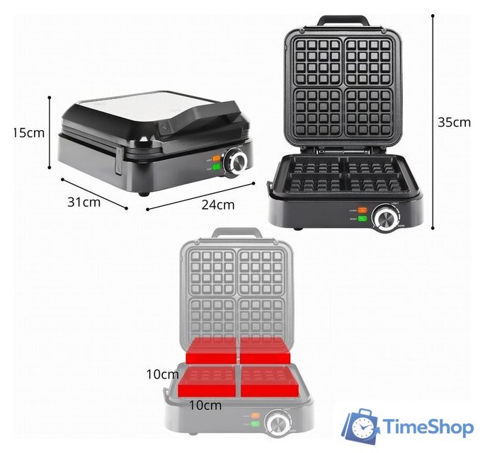 Вафельница Eldom WA1700 - Изображение №9 — Интернет-магазин Time-Shop