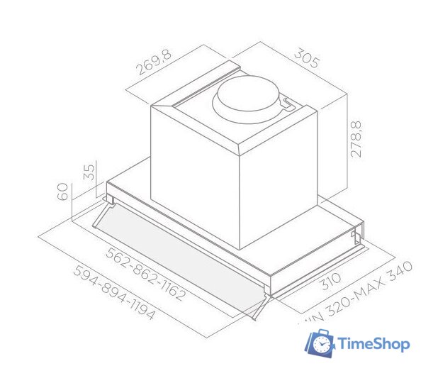 Кухонная вытяжка Elica Box In IX/A/60 - Изображение №6 — Интернет-магазин Time-Shop