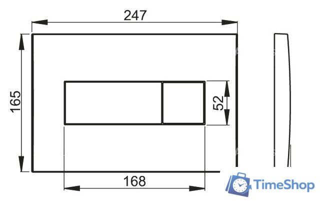 Панель смыва Alcaplast M370 - Изображение №2 — Интернет-магазин Time-Shop