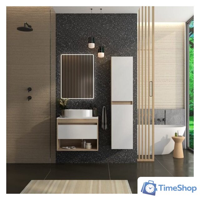  Teymi Тумба под умывальник Ritta 65 T60520 (дуб эврика/белый матовый) - Изображение №4 — Интернет-магазин Time-Shop