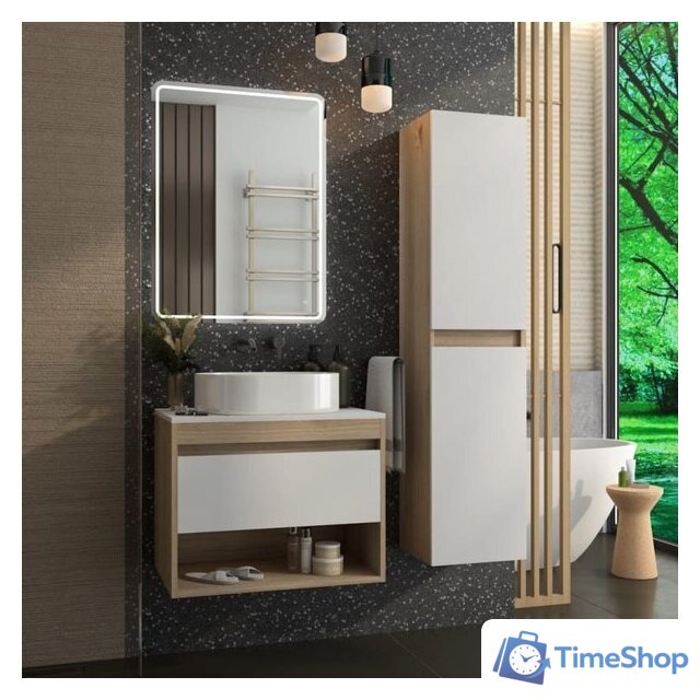  Teymi Тумба под умывальник Ritta 65 T60520 (дуб эврика/белый матовый) - Изображение №3 — Интернет-магазин Time-Shop