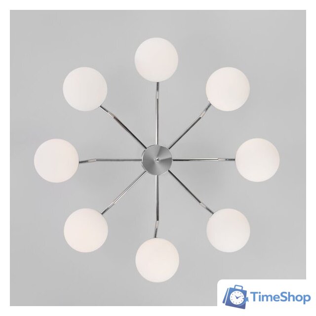 Люстра средней высоты Евросвет 70154/8 (хром) - Изображение №3 — Интернет-магазин Time-Shop