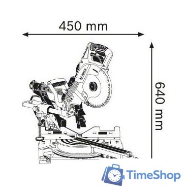 Торцовочная пила Bosch GCM 8 SDE Professional [0601B19200] - Изображение №5 — Интернет-магазин Time-Shop