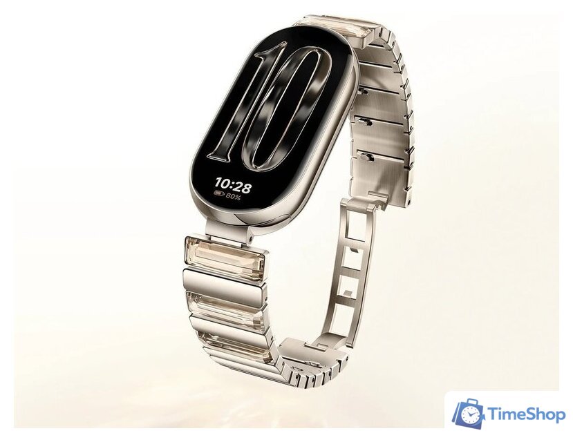 Фитнес-браслет Xiaomi Smart Band 10 (искрящееся золото, с золотистым металлическим браслетом, международная версия) - Изображение №8 — Интернет-магазин Time-Shop