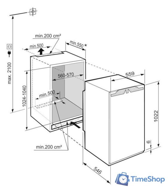 Однокамерный холодильник Liebherr IRe 4020 Plus - Изображение №3 — Интернет-магазин Time-Shop