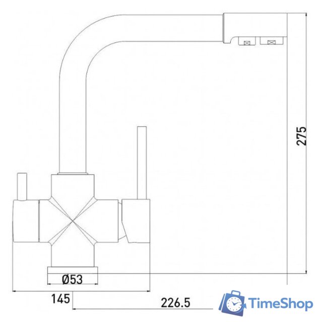 Смеситель Gross Aqua Ecolife 3120609MW - Изображение №2 — Интернет-магазин Time-Shop
