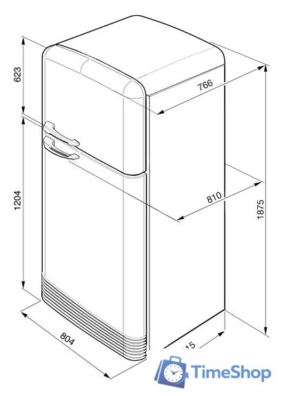 Холодильник Smeg FAB50RCRB - Изображение №6 — Интернет-магазин Time-Shop