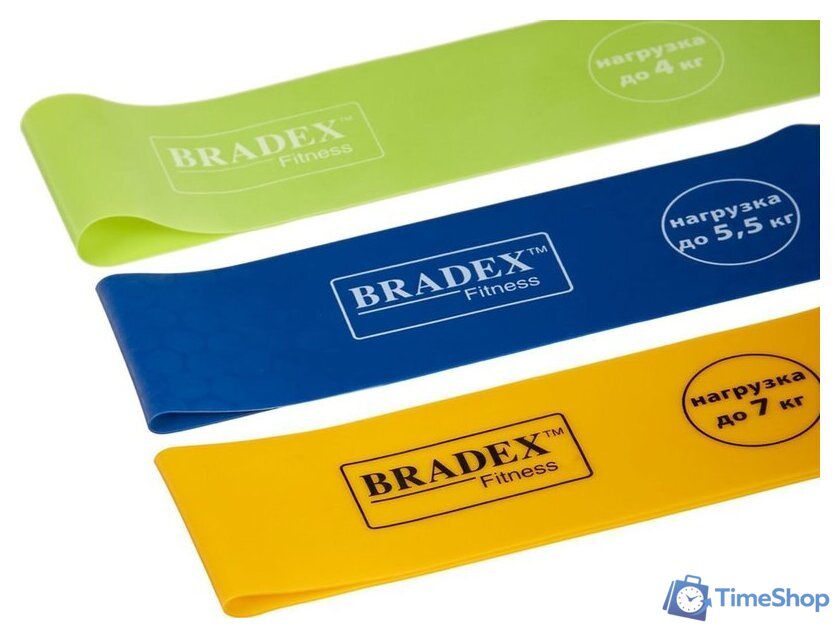 Набор фитнес резинок Bradex SF 0321 (3 шт, от 4 до 7 кг) - Изображение №3 — Интернет-магазин Time-Shop