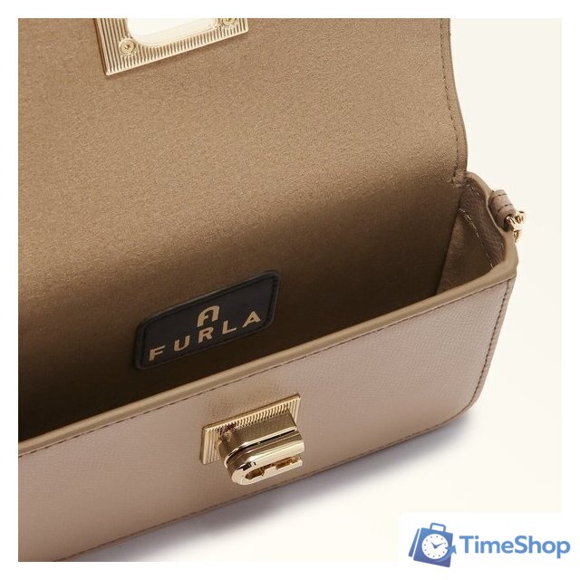 Женская сумка FURLA 1927 Mini Bag (stucco gray) - Изображение №5 — Интернет-магазин Time-Shop