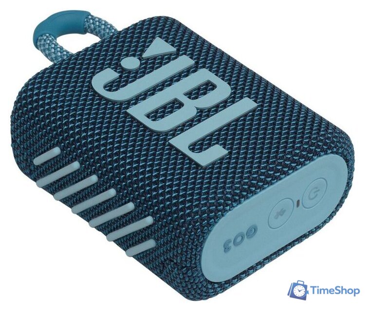 Беспроводная колонка JBL Go 3 (синий) - Изображение №3 — Интернет-магазин Time-Shop