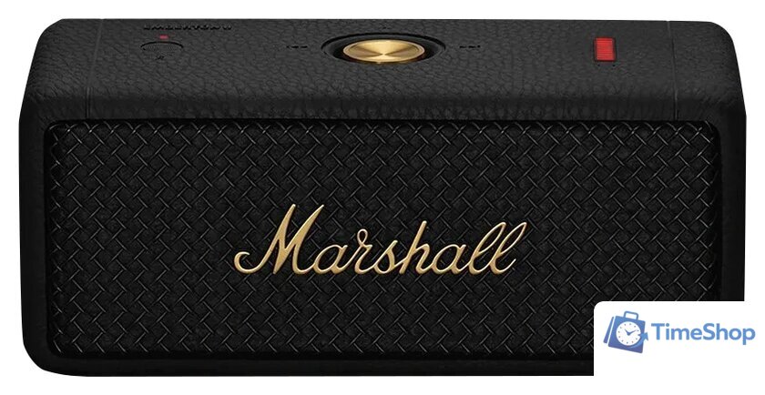 Беспроводная колонка Marshall Emberton II (черный/латунь) - Изображение №1 — Интернет-магазин Time-Shop