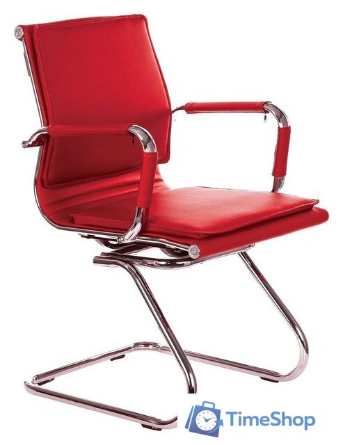 Офисный стул Бюрократ CH-993-Low-V/Red (красный) - Изображение №1 — Интернет-магазин Time-Shop