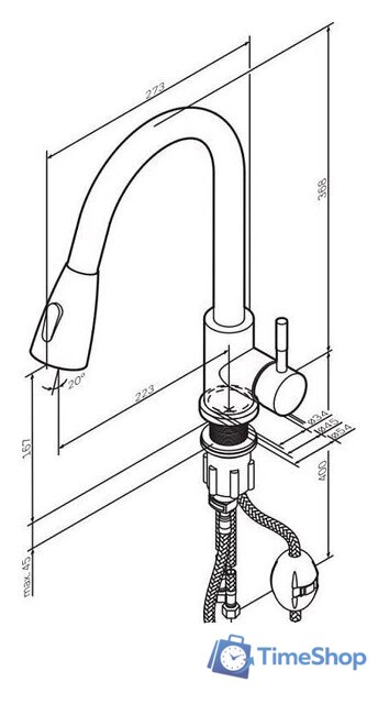 Смеситель AM.PM X-Joy S F85B07500 - Изображение №10 — Интернет-магазин Time-Shop