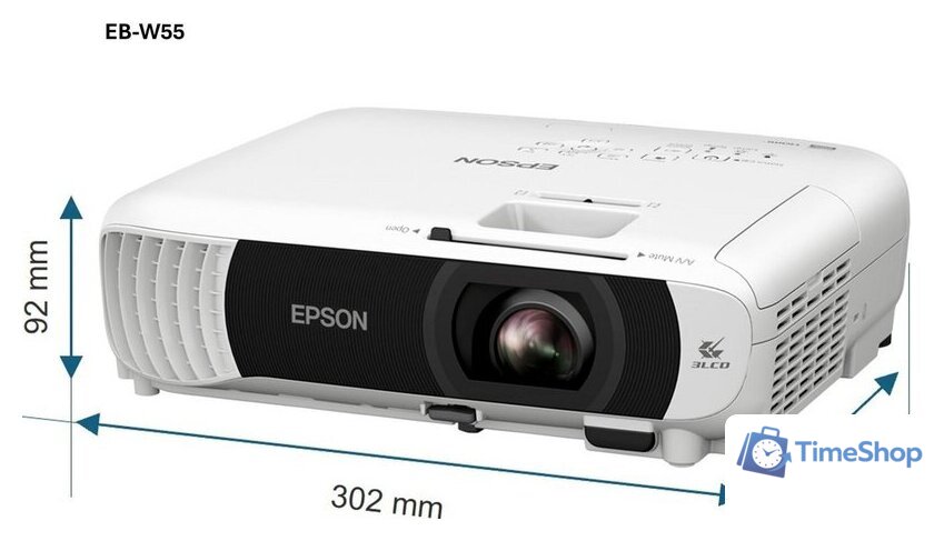 Проектор Epson EB-W55 - Изображение №4 — Интернет-магазин Time-Shop
