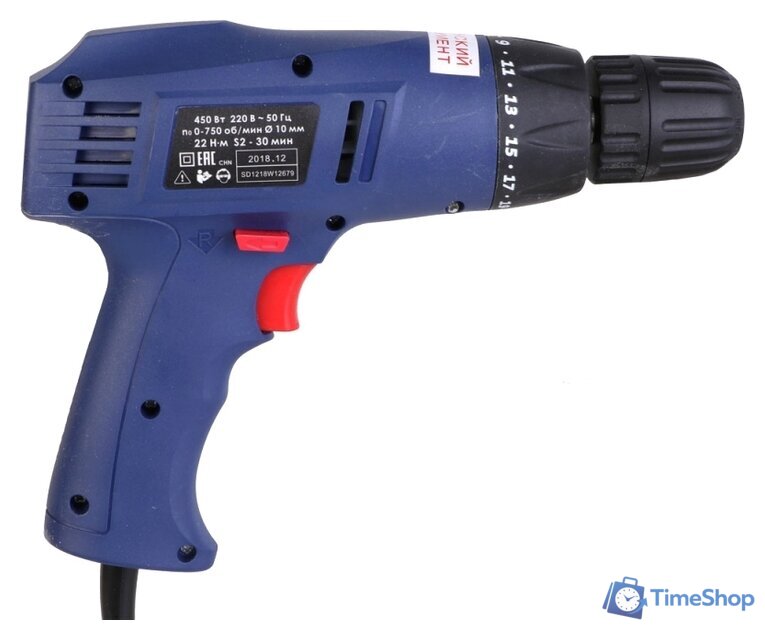 Дрель-шуруповерт ДИОЛД ЭШ-0.45 10031100 - Изображение №2 — Интернет-магазин Time-Shop