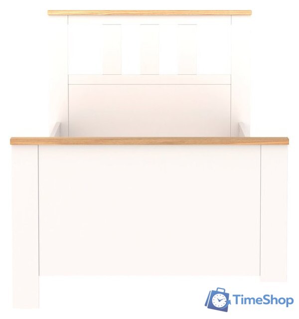 Кровать Mio Tesoro Сага 90x200 2.08.04.050.14 (белый/ясень) - Изображение №1 — Интернет-магазин Time-Shop