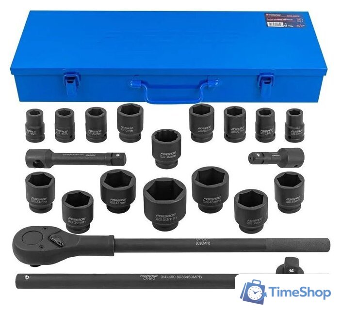 Набор головок слесарных FORSAGE F-6212-5MPB(59086) - Изображение №1 — Интернет-магазин Time-Shop