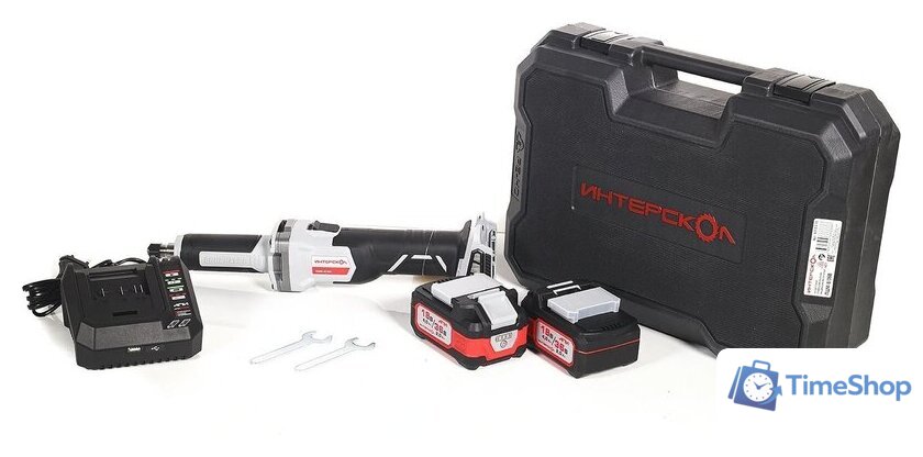 Прямошлифовальная машина Интерскол ПШМ-8/36В 821.2.2.70 (с 2-мя АКБ) - Изображение №9 — Интернет-магазин Time-Shop