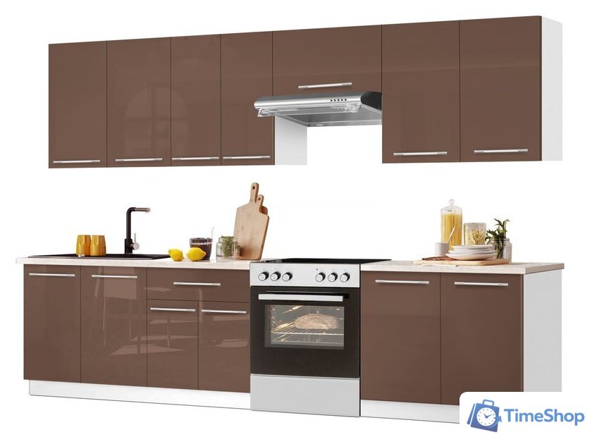 Готовая кухня Кастанье Мила 2.8 (трюфель коричневый) - Изображение №1 — Интернет-магазин Time-Shop