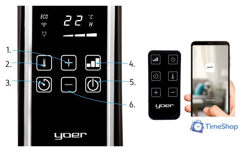 Масляный радиатор Yoer Inferno OFR1025BK - Изображение №3 — Интернет-магазин Time-Shop