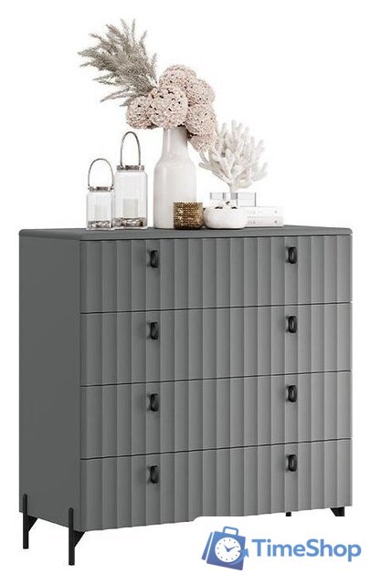 Комод Трия Тиффани 407.003.000 (базальт/грей софт) - Изображение №1 — Интернет-магазин Time-Shop