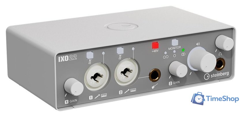 Аудиоинтерфейс Steinberg IXO22 (белый) - Изображение №1 — Интернет-магазин Time-Shop
