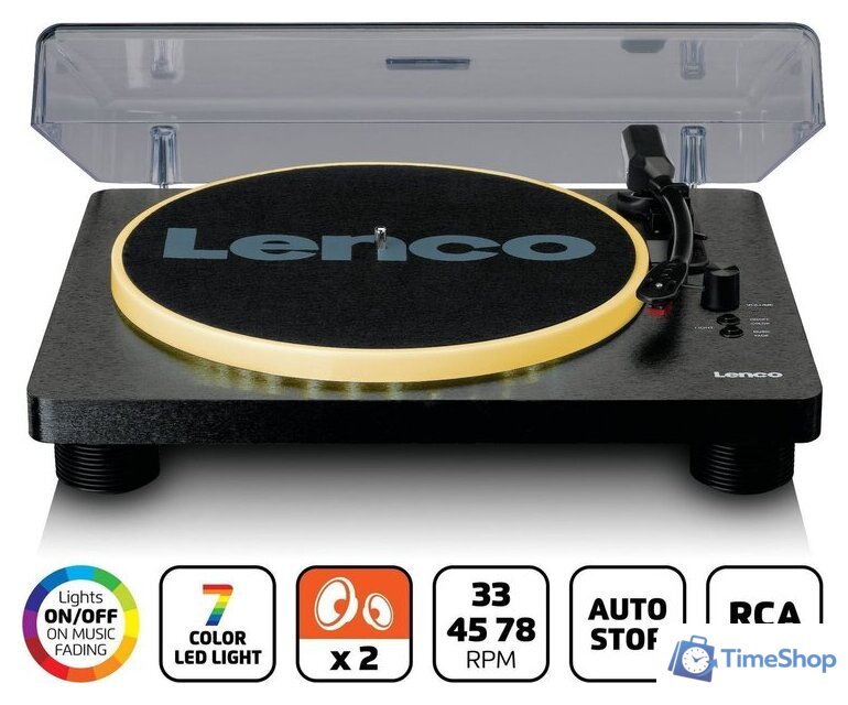 Виниловый проигрыватель Lenco LS-50LED BK - Изображение №3 — Интернет-магазин Time-Shop