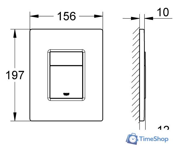 Панель смыва Grohe Skate Cosmopolitan 38732000 (хром) - Изображение №8 — Интернет-магазин Time-Shop