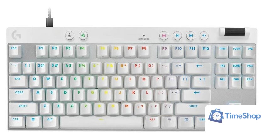 Клавиатура Logitech G Pro X TKL Rapid Analog 920-013242 (белый, нет кириллицы) - Изображение №1 — Интернет-магазин Time-Shop