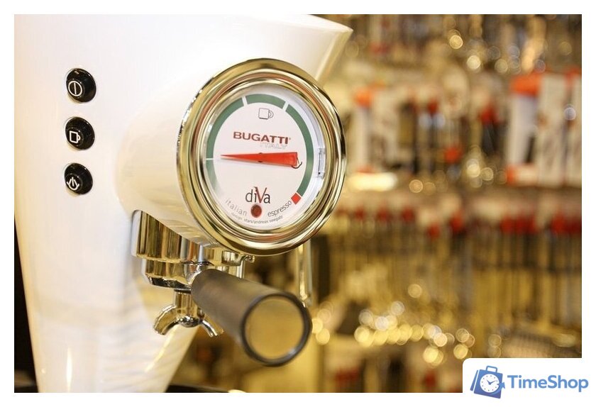 Рожковая кофеварка Bugatti 15-DIVAC1 (белый) - Изображение №2 — Интернет-магазин Time-Shop