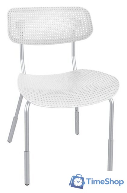 Ученический стул Sheffilton SHT-S85PB-1 (белый/белый/хром лак) - Изображение №1 — Интернет-магазин Time-Shop