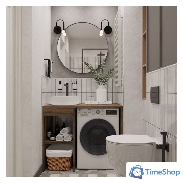  ЗОВ Тумба под умывальник Стамбул 100 S100LAW0LAWWM (аттик) - Изображение №2 — Интернет-магазин Time-Shop