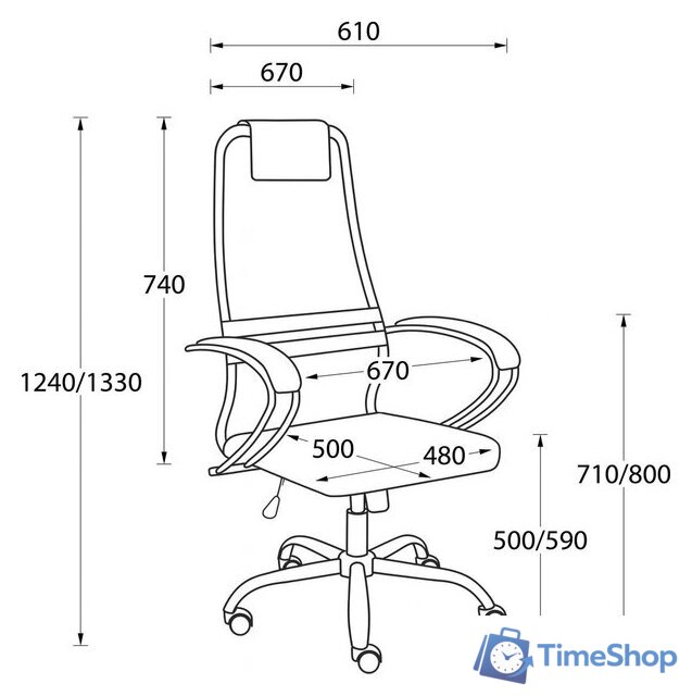 Офисное кресло AksHome Ирис PL (черный) - Изображение №13 — Интернет-магазин Time-Shop