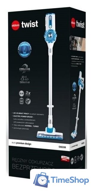 Пылесос Eldom Twist OB20B - Изображение №6 — Интернет-магазин Time-Shop