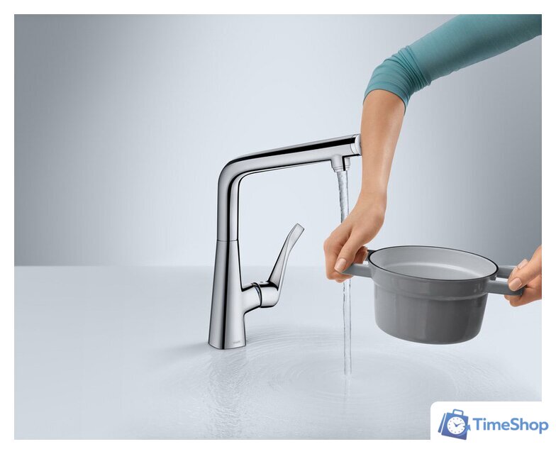 Смеситель Hansgrohe Metris Select 14883800 - Изображение №5 — Интернет-магазин Time-Shop