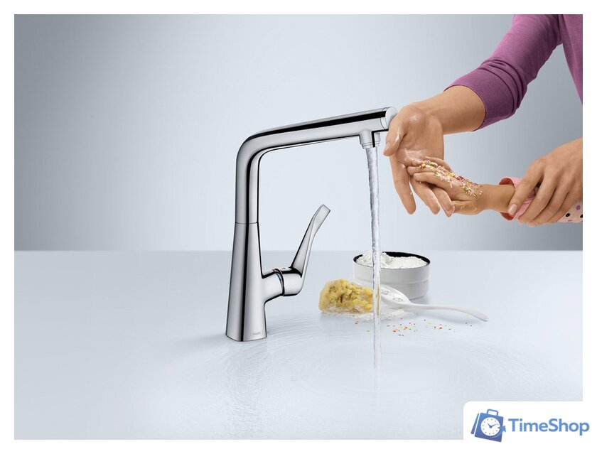 Смеситель Hansgrohe Metris Select 14883800 - Изображение №10 — Интернет-магазин Time-Shop