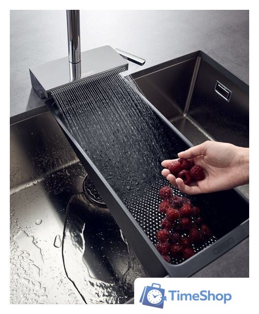 Смеситель Hansgrohe Aquno Select M81 73837800 (стальной) - Изображение №5 — Интернет-магазин Time-Shop