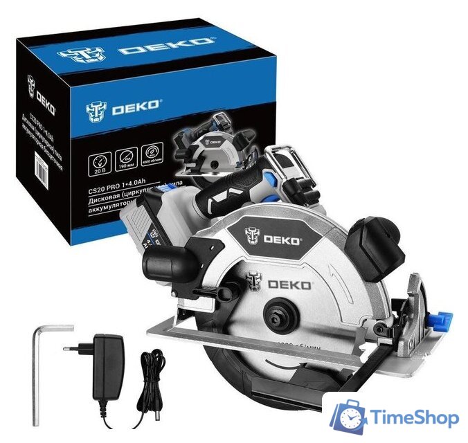 Дисковая (циркулярная) пила Deko CS20 PRO 084-1157 (с 1-им АКБ) - Изображение №1 — Интернет-магазин Time-Shop