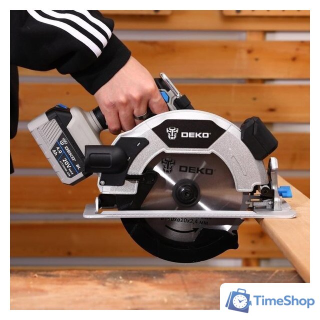 Дисковая (циркулярная) пила Deko CS20 PRO 084-1157 (с 1-им АКБ) - Изображение №6 — Интернет-магазин Time-Shop