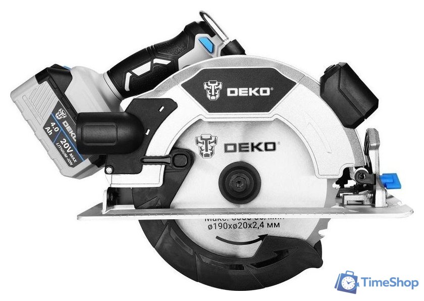 Дисковая (циркулярная) пила Deko CS20 PRO 084-1157 (с 1-им АКБ) - Изображение №3 — Интернет-магазин Time-Shop