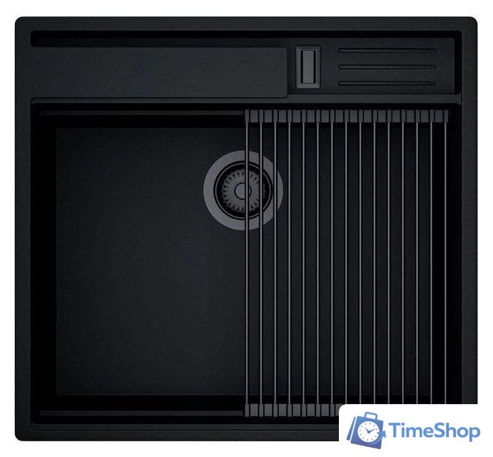Кухонная мойка Globalo Silvano 60.1 Black/BL Mat - Изображение №5 — Интернет-магазин Time-Shop