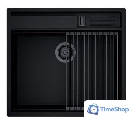 Кухонная мойка Globalo Silvano 60.1 Black/BL Mat - Изображение №3 — Интернет-магазин Time-Shop