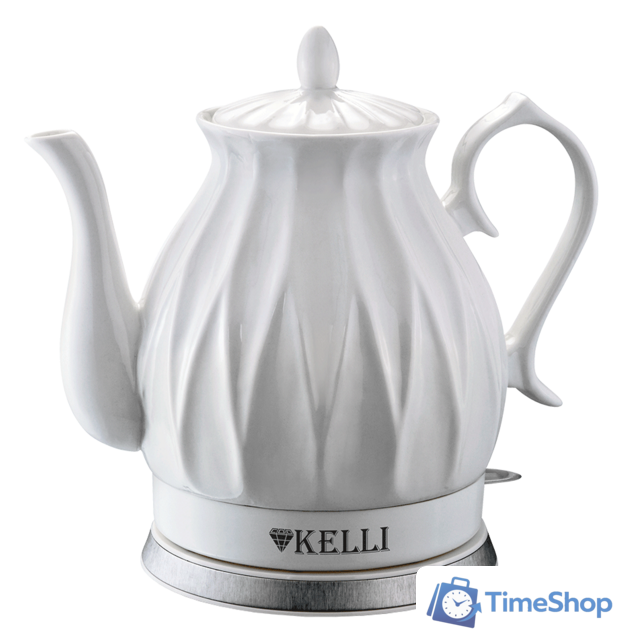 Электрический чайник KELLI KL-1341 (белый) - Изображение №1 — Интернет-магазин Time-Shop