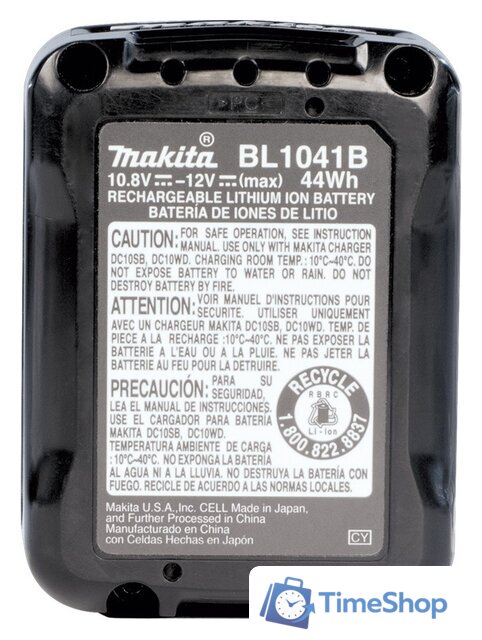 Аккумулятор Makita BL1041B (12В/4 Ah) - Изображение №3 — Интернет-магазин Time-Shop