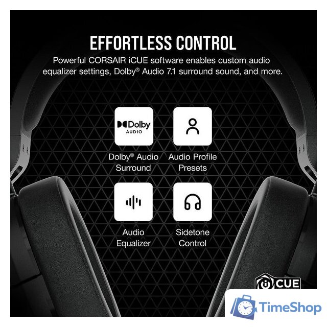 Наушники Corsair HS55 Surround (карбон) - Изображение №11 — Интернет-магазин Time-Shop
