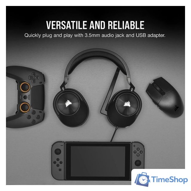 Наушники Corsair HS55 Surround (карбон) - Изображение №10 — Интернет-магазин Time-Shop