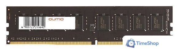 Оперативная память QUMO 8GB DDR4 PC4-19200 QUM4U-8G2400P16 - Изображение №1 — Интернет-магазин Time-Shop