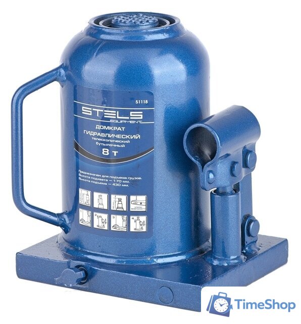 Бутылочный домкрат Stels 51118 8т - Изображение №1 — Интернет-магазин Time-Shop